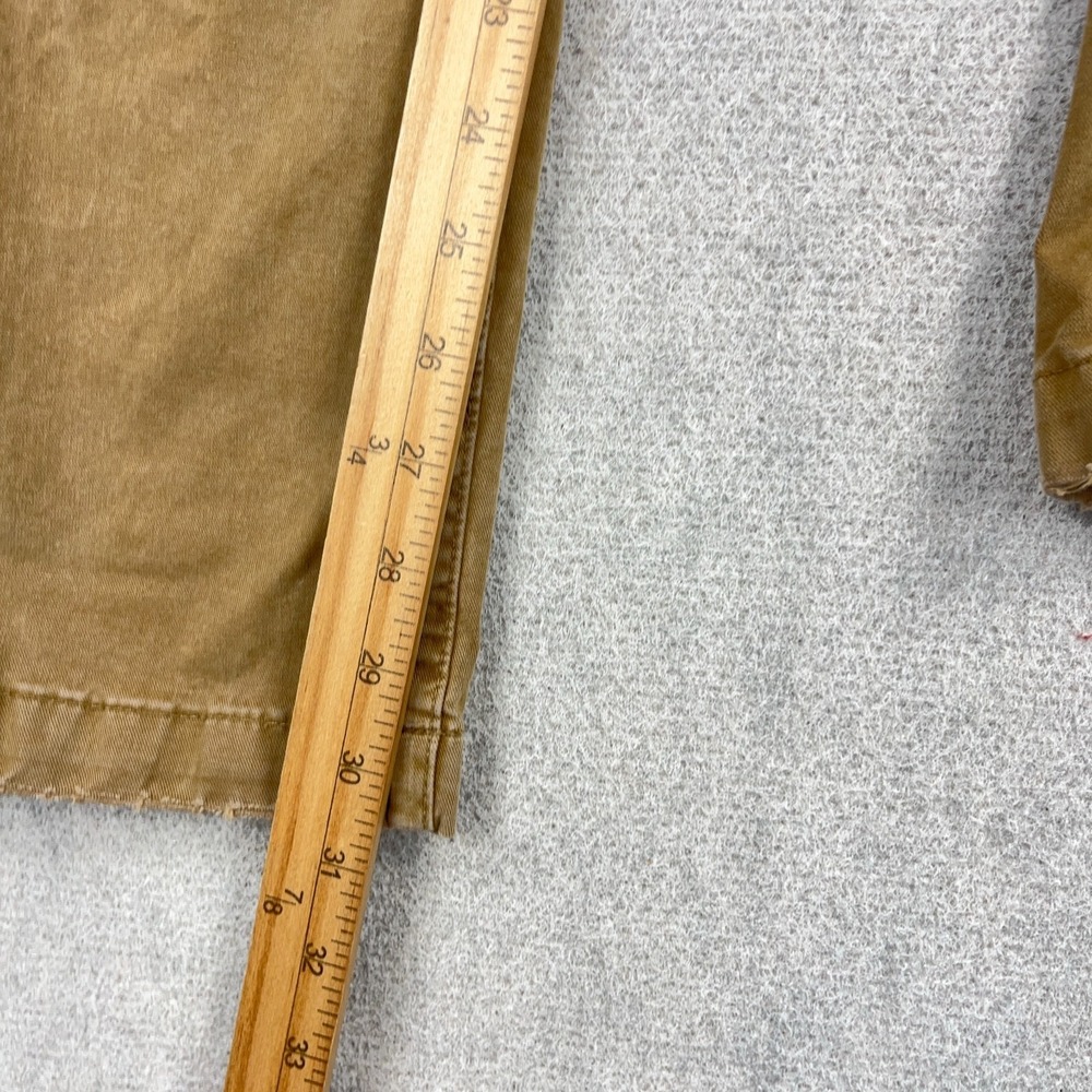 American Eagle Pants Men 32x34 Brown Khaki Chino Slim Fit Straight Leg Dress - Picture 7 of 13